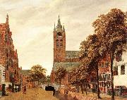 HEYDEN, Jan van der View of the Westerkerk, Amsterdam f oil painting reproduction